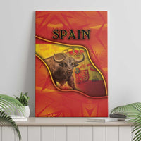Spain Canvas Wall Art The Spanish Fighting Bull With Coat Of Arms - Wonder Print Shop