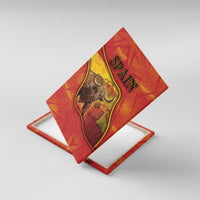 Spain Canvas Wall Art The Spanish Fighting Bull With Coat Of Arms - Wonder Print Shop