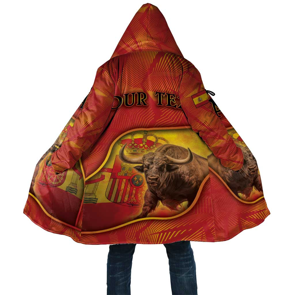 Personalized Spain Cloak The Spanish Fighting Bull With Coat Of Arms - Wonder Print Shop