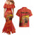 Personalized Spain Couples Matching Mermaid Dress and Hawaiian Shirt The Spanish Fighting Bull With Coat Of Arms - Wonder Print Shop