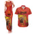 Personalized Spain Couples Matching Tank Maxi Dress and Hawaiian Shirt The Spanish Fighting Bull With Coat Of Arms - Wonder Print Shop
