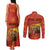 Personalized Spain Couples Matching Tank Maxi Dress and Long Sleeve Button Shirt The Spanish Fighting Bull With Coat Of Arms - Wonder Print Shop