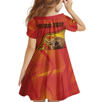Personalized Spain Family Matching Mermaid Dress and Hawaiian Shirt The Spanish Fighting Bull With Coat Of Arms - Wonder Print Shop