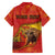 Personalized Spain Family Matching Off The Shoulder Long Sleeve Dress and Hawaiian Shirt The Spanish Fighting Bull With Coat Of Arms - Wonder Print Shop