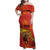Personalized Spain Family Matching Off Shoulder Maxi Dress and Hawaiian Shirt The Spanish Fighting Bull With Coat Of Arms - Wonder Print Shop
