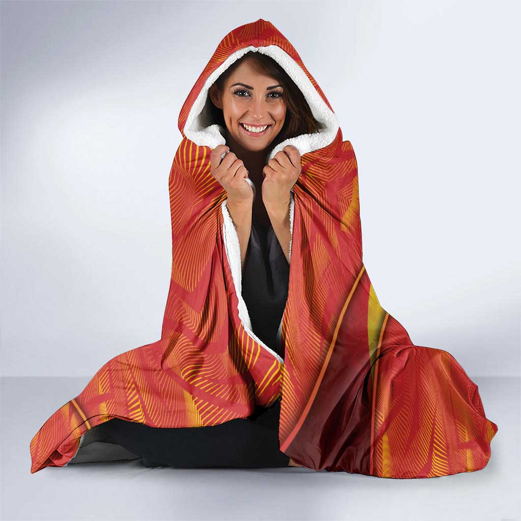 Spain Hooded Blanket The Spanish Fighting Bull With Coat Of Arms - Wonder Print Shop