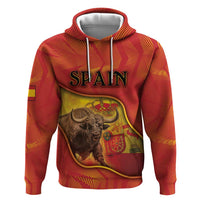 Personalized Spain Hoodie The Spanish Fighting Bull With Coat Of Arms - Wonder Print Shop