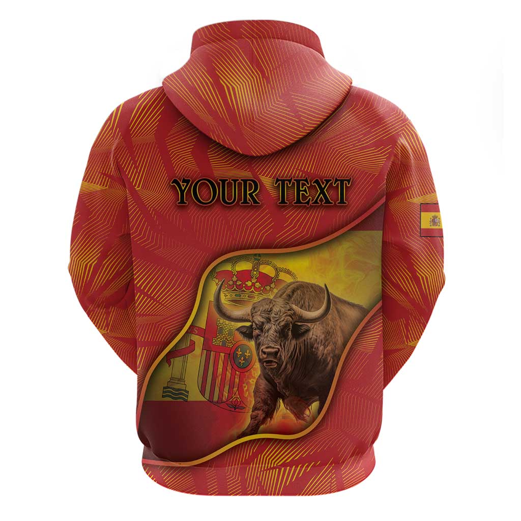 Personalized Spain Hoodie The Spanish Fighting Bull With Coat Of Arms - Wonder Print Shop
