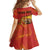 Personalized Spain Kid Short Sleeve Dress The Spanish Fighting Bull With Coat Of Arms - Wonder Print Shop