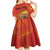 Personalized Spain Kid Short Sleeve Dress The Spanish Fighting Bull With Coat Of Arms - Wonder Print Shop
