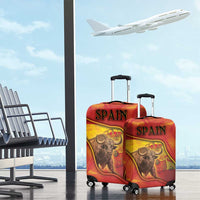 Spain Luggage Cover The Spanish Fighting Bull With Coat Of Arms - Wonder Print Shop