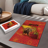 Spain Puzzle The Spanish Fighting Bull With Coat Of Arms - Wonder Print Shop