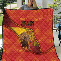 Spain Quilt The Spanish Fighting Bull With Coat Of Arms - Wonder Print Shop