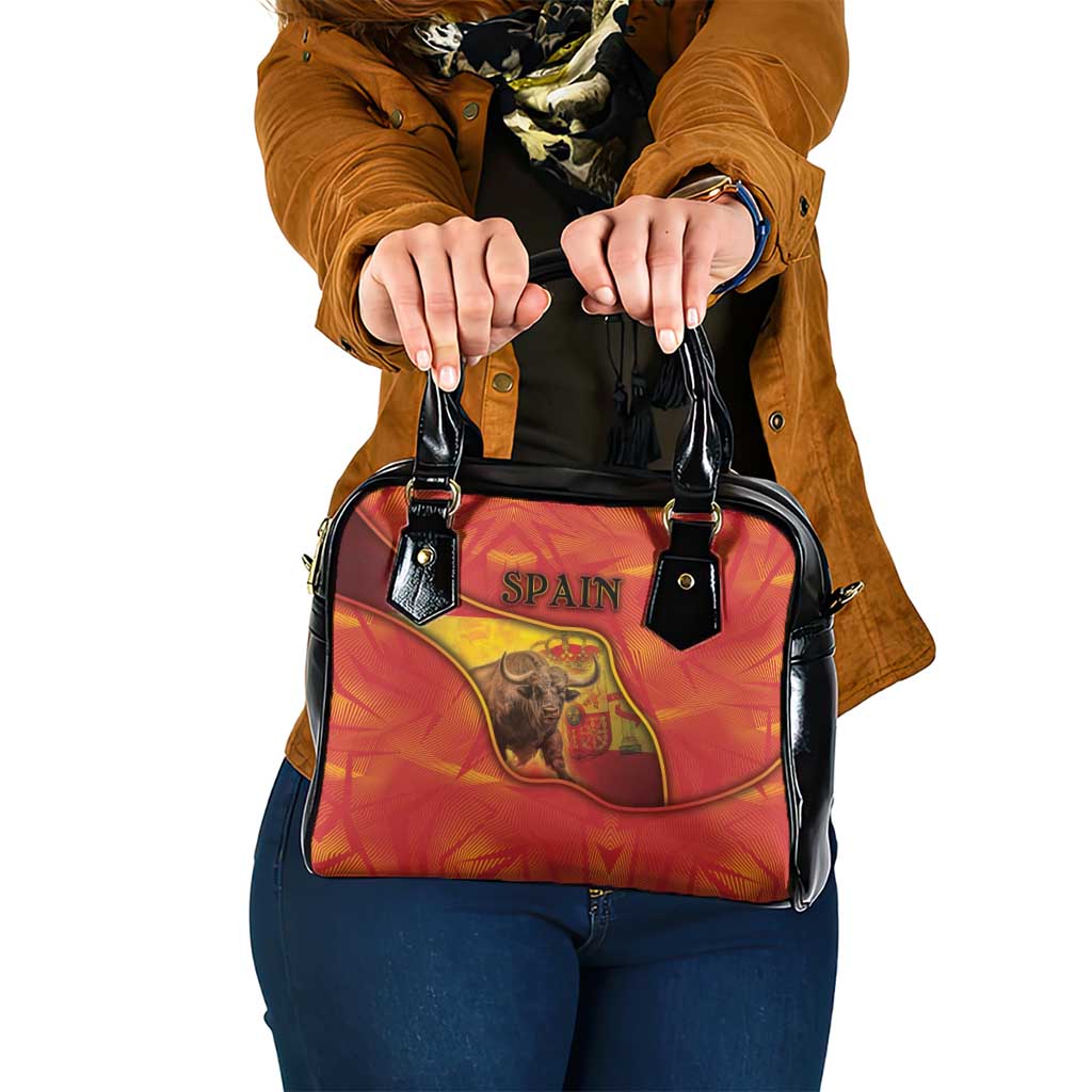 Spain Shoulder Handbag The Spanish Fighting Bull With Coat Of Arms - Wonder Print Shop