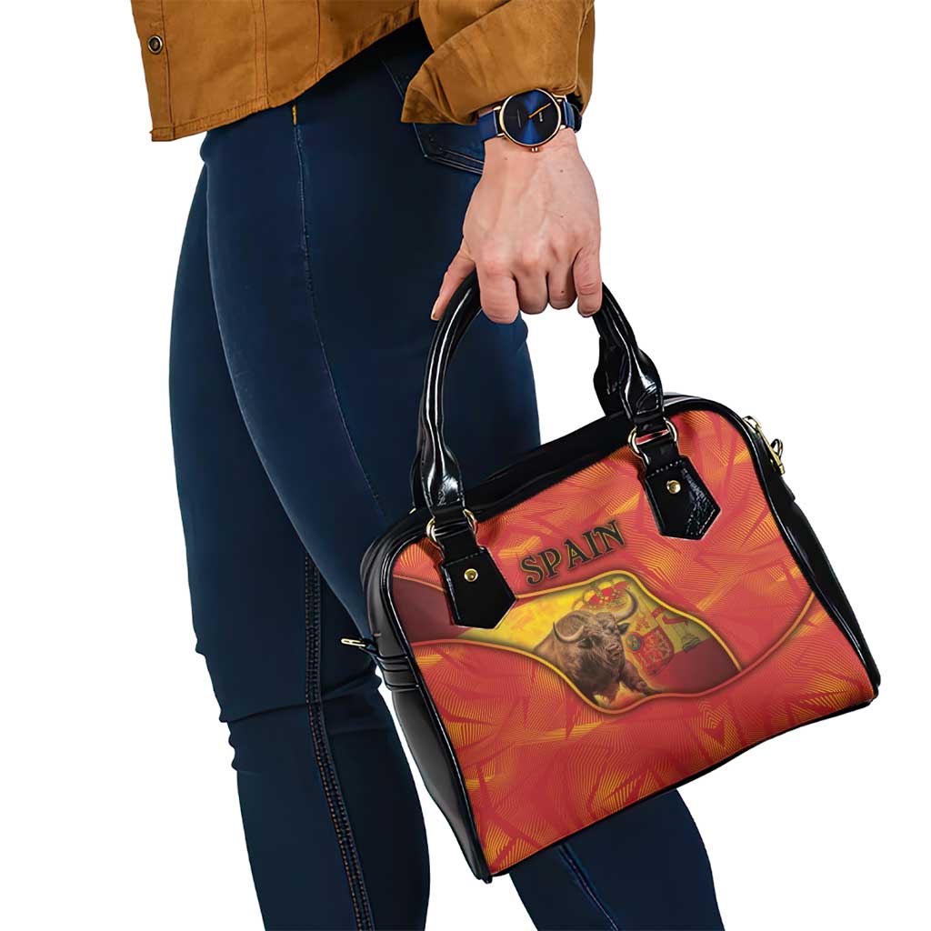 Spain Shoulder Handbag The Spanish Fighting Bull With Coat Of Arms - Wonder Print Shop