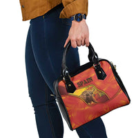 Spain Shoulder Handbag The Spanish Fighting Bull With Coat Of Arms - Wonder Print Shop