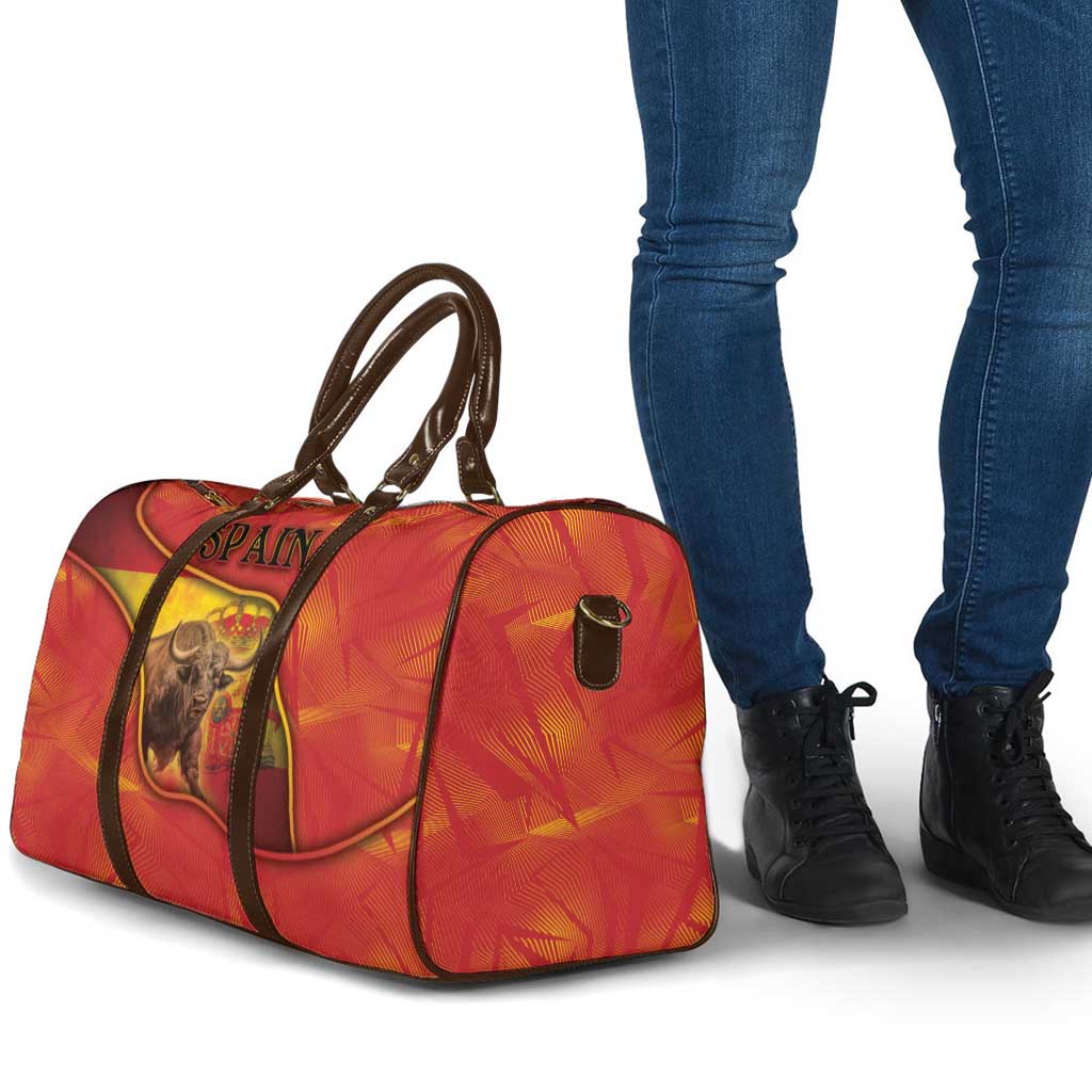 Spain Travel Bag The Spanish Fighting Bull With Coat Of Arms - Wonder Print Shop
