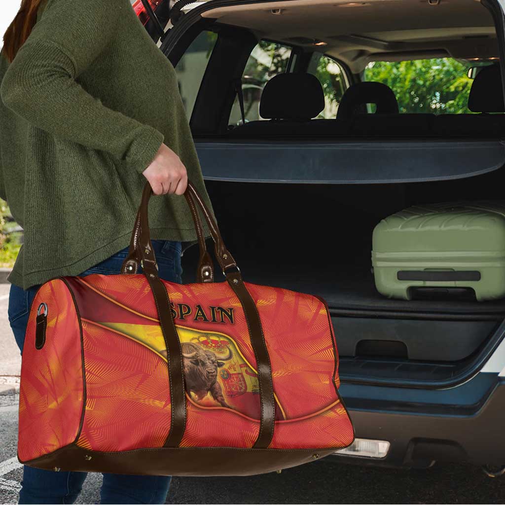 Spain Travel Bag The Spanish Fighting Bull With Coat Of Arms - Wonder Print Shop