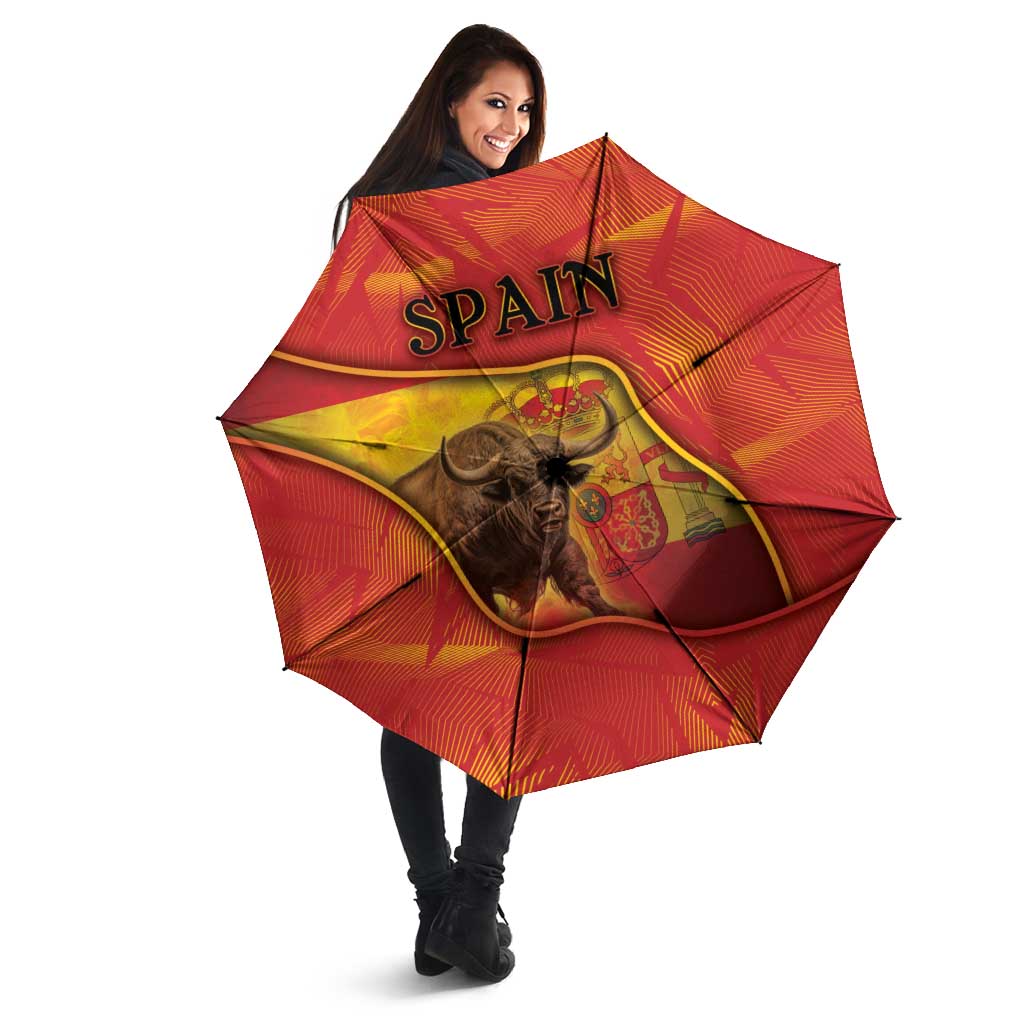Spain Umbrella The Spanish Fighting Bull With Coat Of Arms - Wonder Print Shop