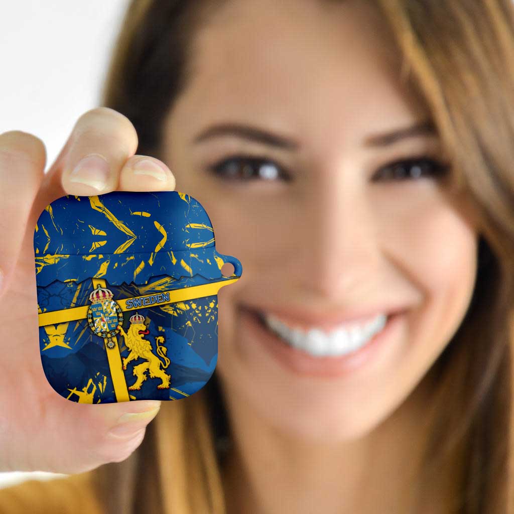 Sweden AirPods Case Coat Of Arms Unique Style - Wonder Print Shop