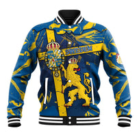 Personalized Sweden Baseball Jacket Coat Of Arms Unique Style - Wonder Print Shop