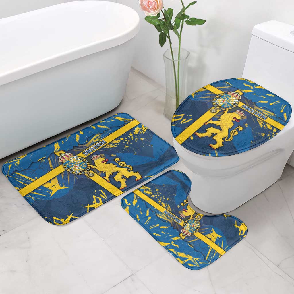 Sweden Bathroom Set Coat Of Arms Unique Style - Wonder Print Shop