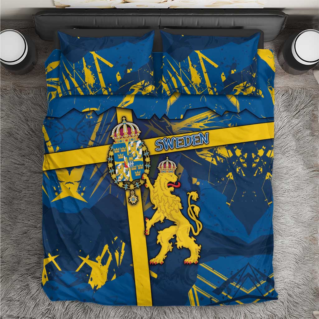 Sweden Bedding Set Coat Of Arms Unique Style - Wonder Print Shop