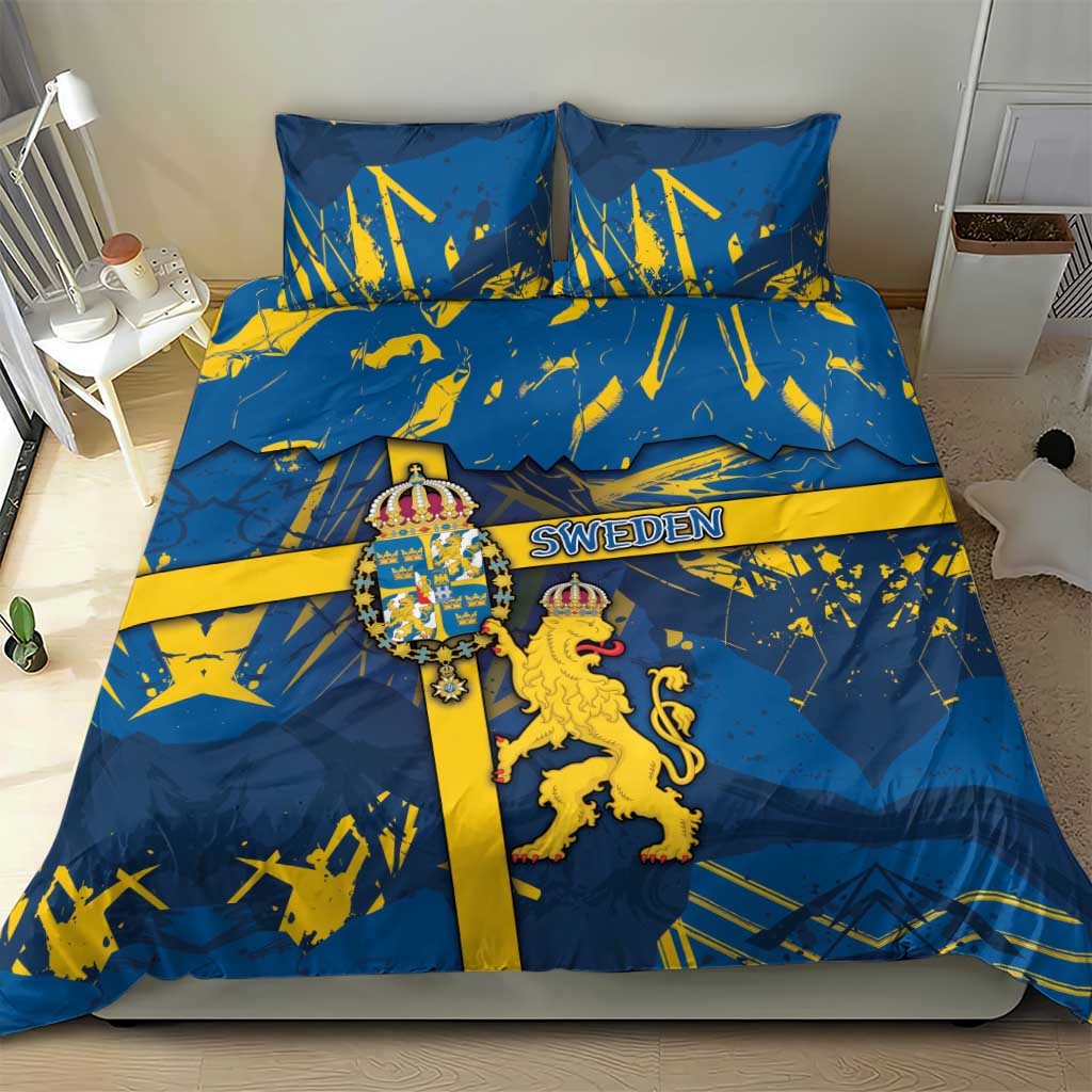 Sweden Bedding Set Coat Of Arms Unique Style - Wonder Print Shop