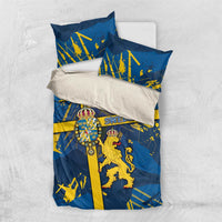 Sweden Bedding Set Coat Of Arms Unique Style - Wonder Print Shop
