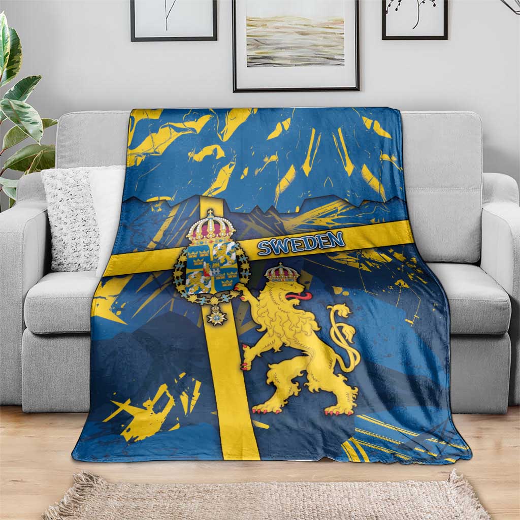 Sweden Blanket Coat Of Arms Unique Style - Wonder Print Shop