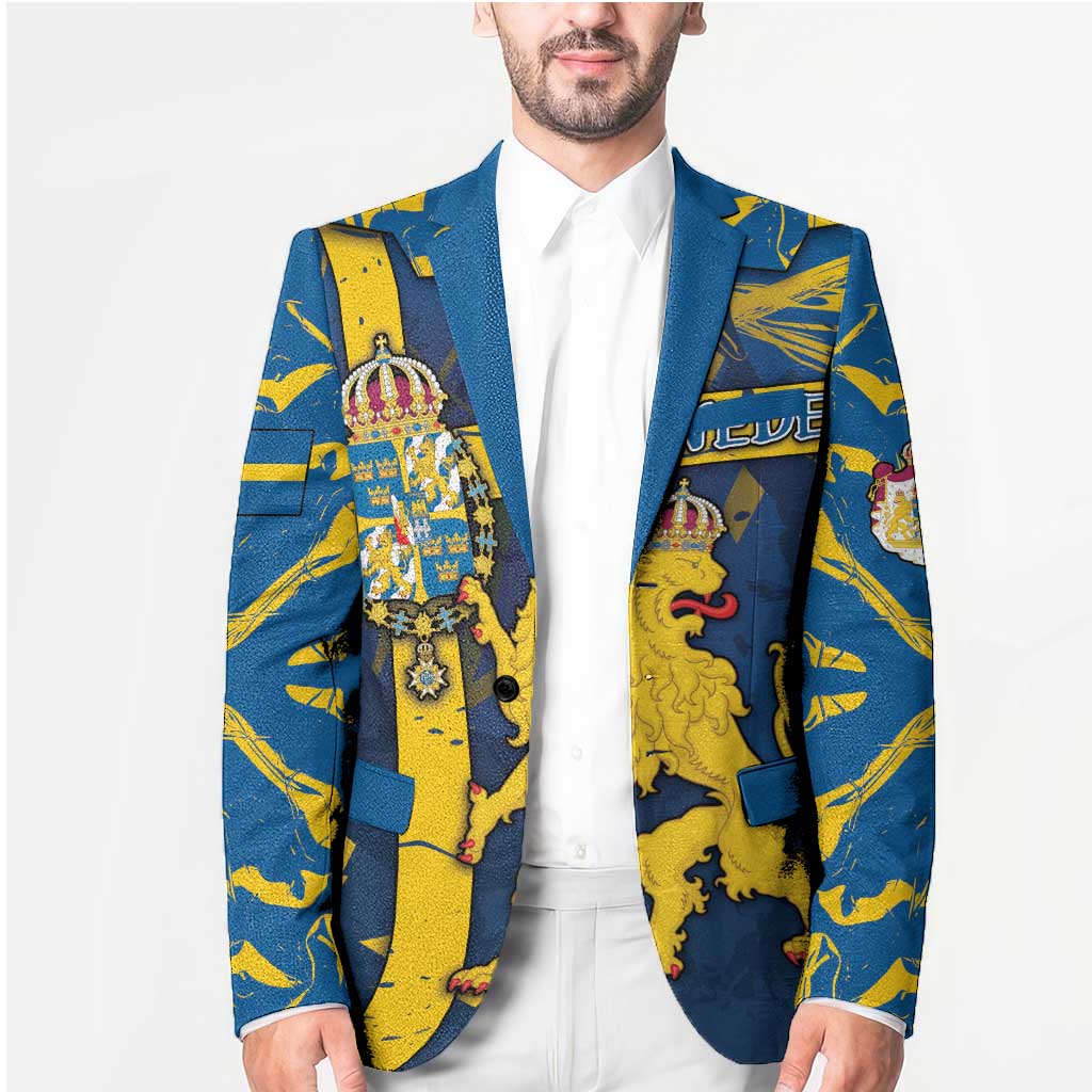Personalized Sweden Blazer Coat Of Arms Unique Style - Wonder Print Shop