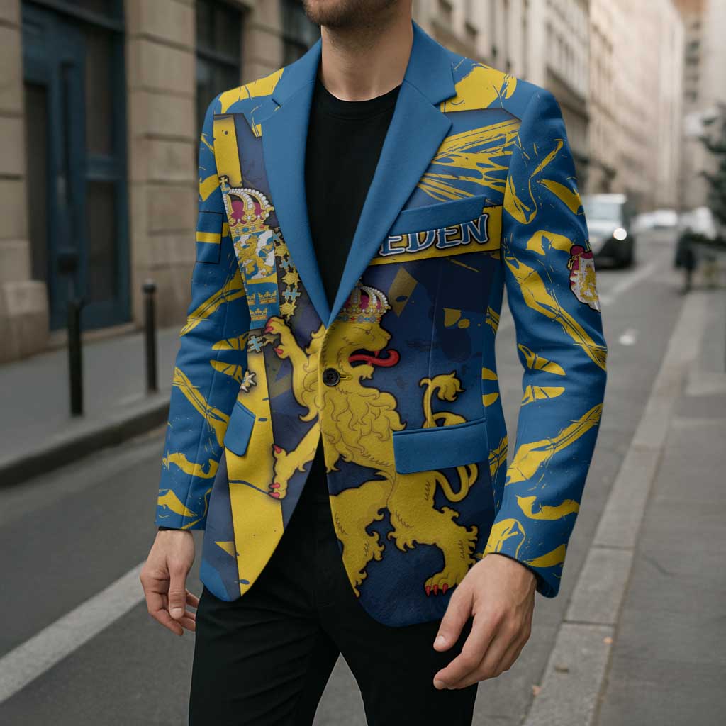 Personalized Sweden Blazer Coat Of Arms Unique Style - Wonder Print Shop