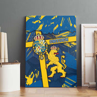 Sweden Canvas Wall Art Coat Of Arms Unique Style - Wonder Print Shop