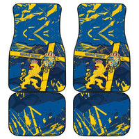 Sweden Car Mats Coat Of Arms Unique Style - Wonder Print Shop