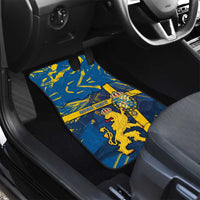 Sweden Car Mats Coat Of Arms Unique Style - Wonder Print Shop