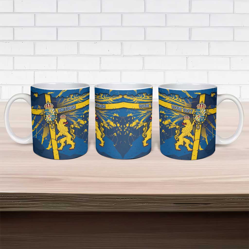 Personalized Sweden Ceramic Mug Coat Of Arms Unique Style - Wonder Print Shop