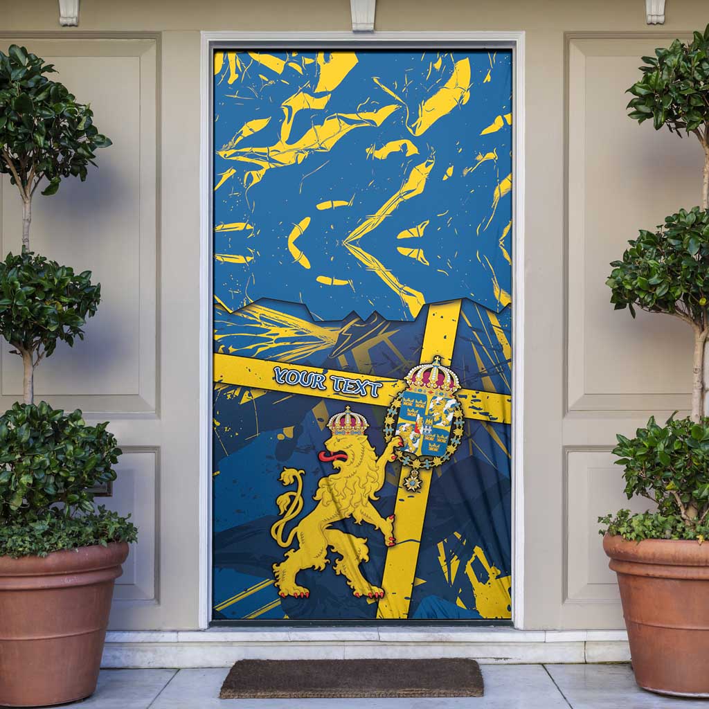 Sweden Door Cover Coat Of Arms Unique Style - Wonder Print Shop