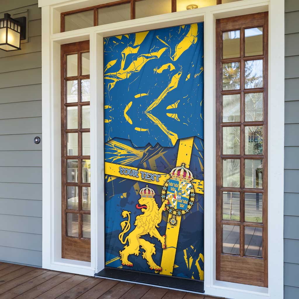 Sweden Door Cover Coat Of Arms Unique Style - Wonder Print Shop