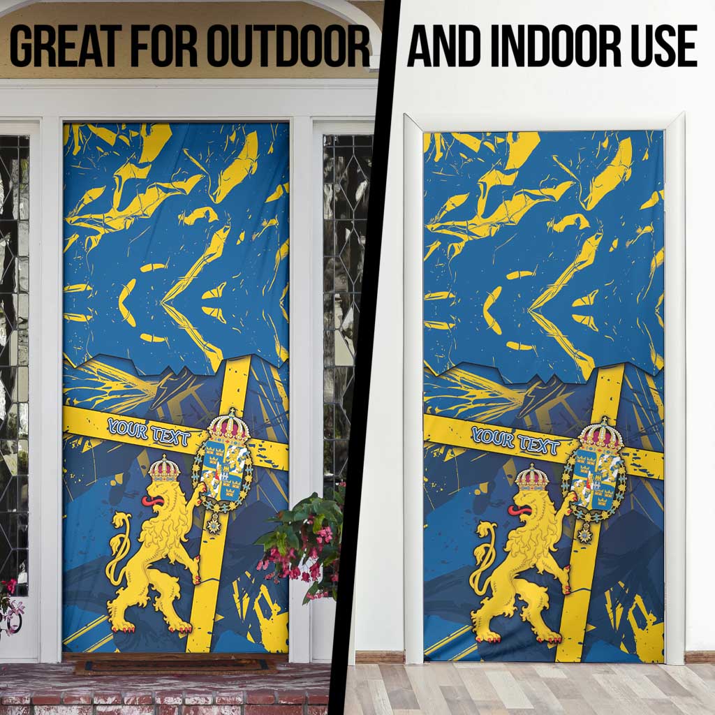Sweden Door Cover Coat Of Arms Unique Style - Wonder Print Shop
