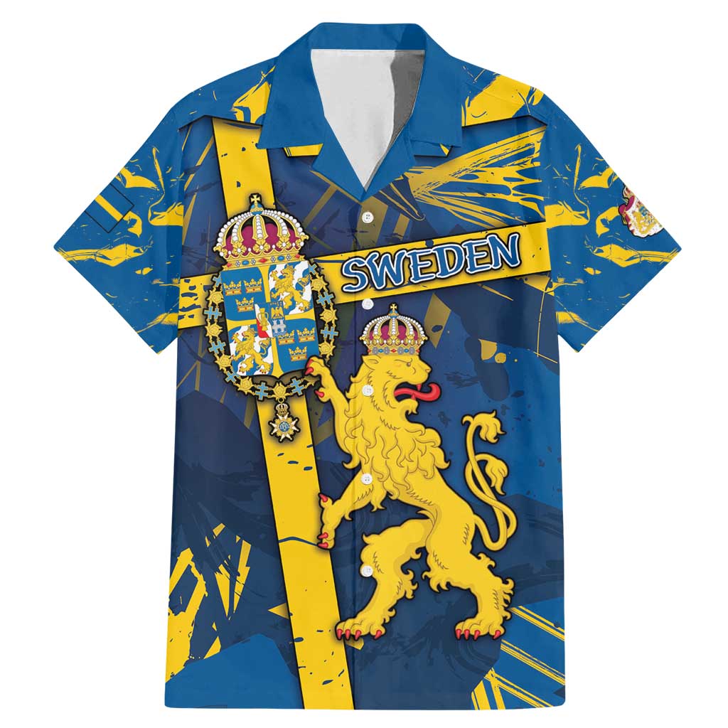 Personalized Sweden Family Matching Mermaid Dress and Hawaiian Shirt Coat Of Arms Unique Style - Wonder Print Shop