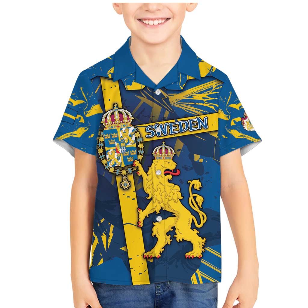 Personalized Sweden Family Matching Mermaid Dress and Hawaiian Shirt Coat Of Arms Unique Style - Wonder Print Shop