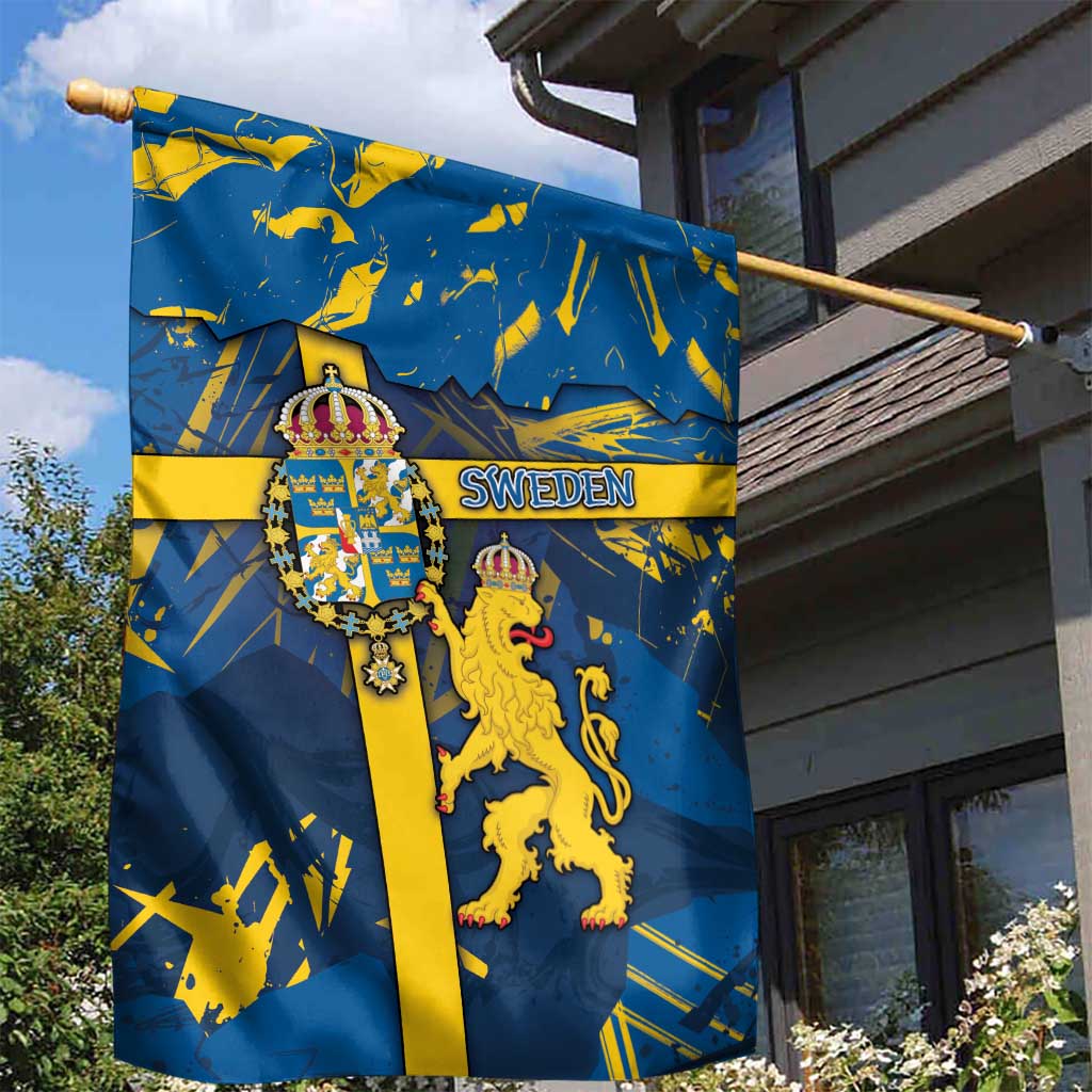 Sweden Garden Flag Coat Of Arms Unique Style - Wonder Print Shop