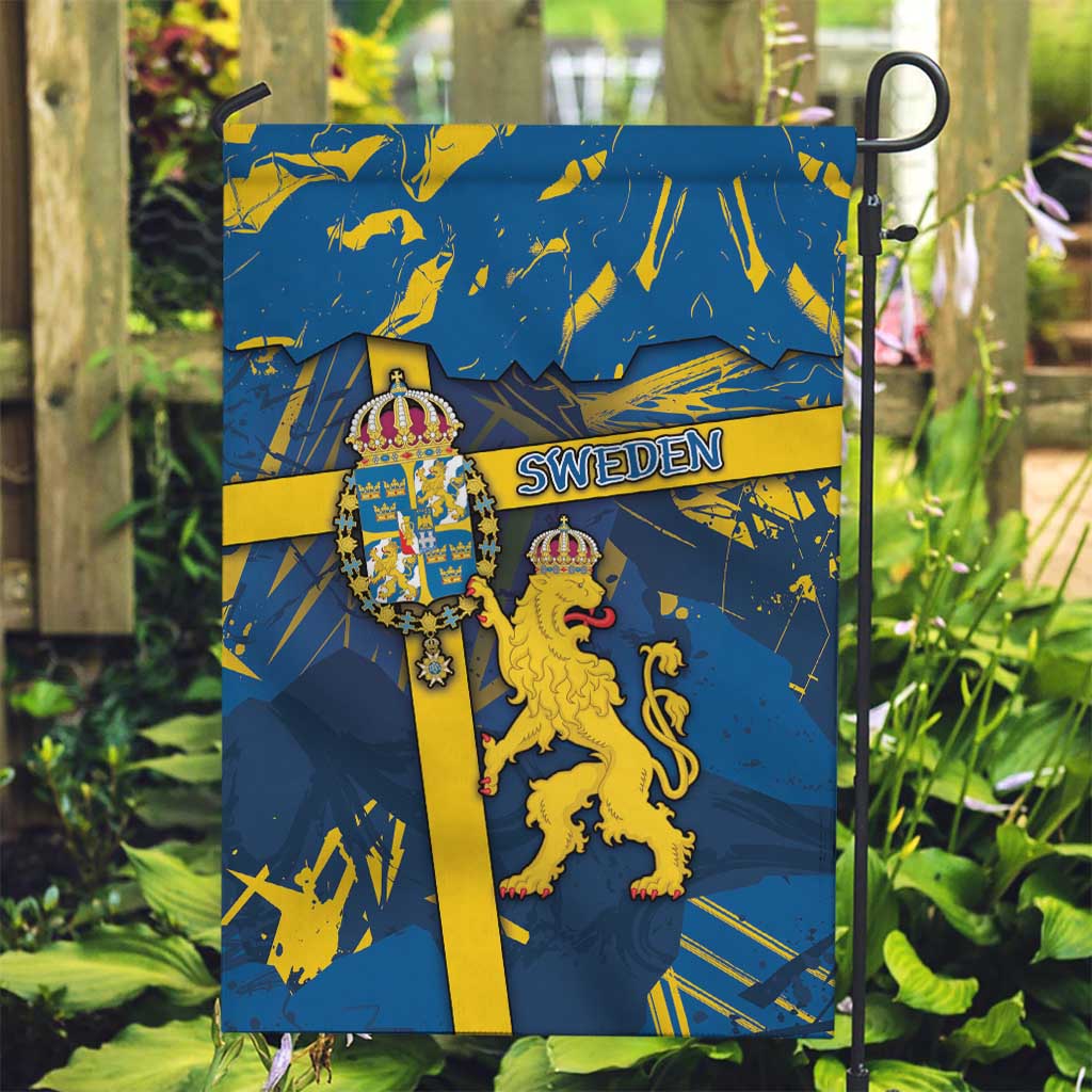 Sweden Garden Flag Coat Of Arms Unique Style - Wonder Print Shop