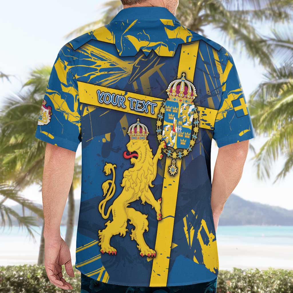 Personalized Sweden Hawaiian Shirt Coat Of Arms Unique Style - Wonder Print Shop
