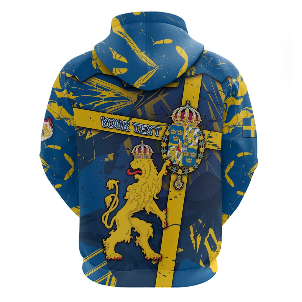 Personalized Sweden Hoodie Coat Of Arms Unique Style - Wonder Print Shop