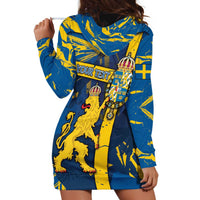 Personalized Sweden Hoodie Dress Coat Of Arms Unique Style - Wonder Print Shop