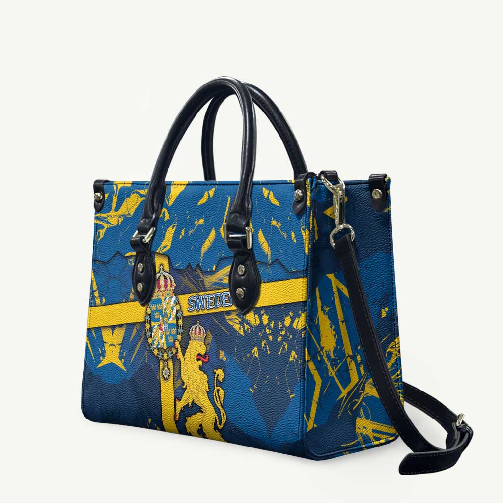 Sweden Leather Bag Coat Of Arms Unique Style - Wonder Print Shop