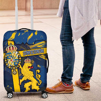 Sweden Luggage Cover Coat Of Arms Unique Style - Wonder Print Shop