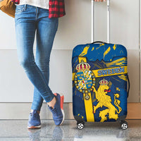 Sweden Luggage Cover Coat Of Arms Unique Style - Wonder Print Shop
