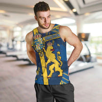 Personalized Sweden Men Tank Top Coat Of Arms Unique Style - Wonder Print Shop